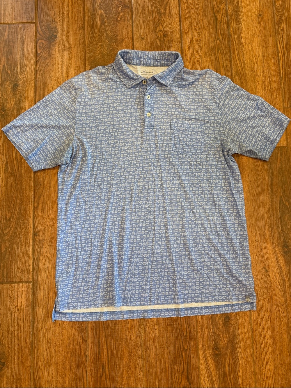 Peter Millar pattern Polo Shirt (jeep) / men’s large